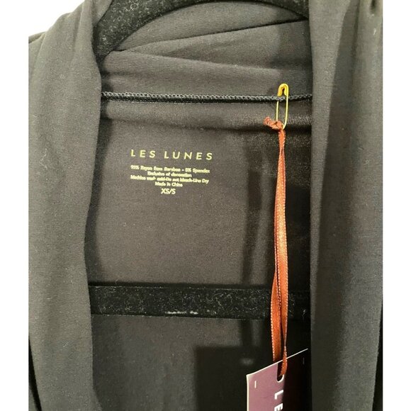 Les Lunes Size 6 Black NEW Stella Sleeveless Wrap Belted Jumpsuit - Picture 4 of 7